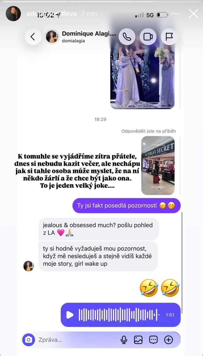 Do Domi Alagii se navezla Adéla Krejdlová. 