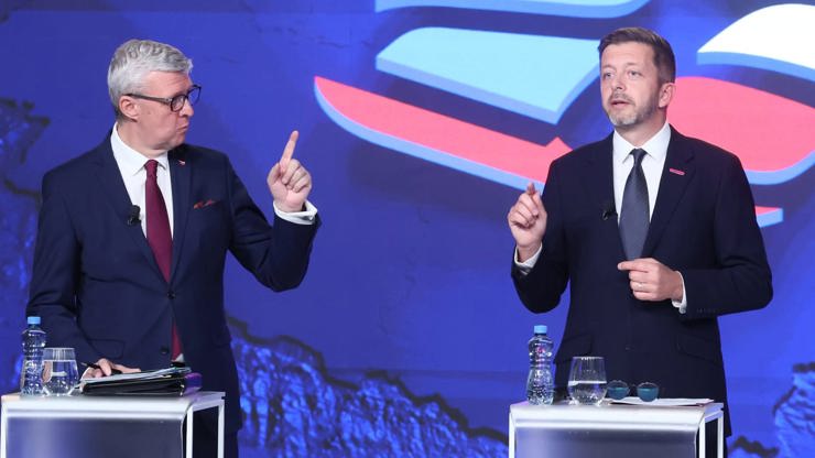 Hádka kvůli Pavlovi, ostrý Hřib a Macinkův výsměch: Dusno během předvolební debaty