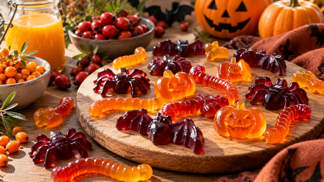 DIY: Halloweenské mlsání může být i zdravější. Udělejte si želé pavouky a žížaly z rakytníku a šípků