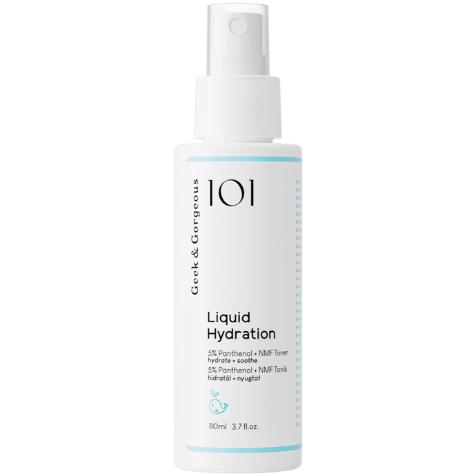 Geek & Gorgeous Liquid Hydration, 110 ml, 249 Kč, prodává Cosibella.