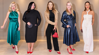 Slavné ženy ukázaly, jak nosit červené lodičky: Čvančarové oživily černý look, Pizingerové eleganci a Kostkové kostýmek