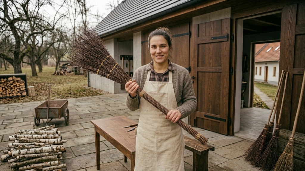 Vypadá obyčejně, ale na zahradě odvede spoustu práce. Březové koště si snadno vyrobíte sami