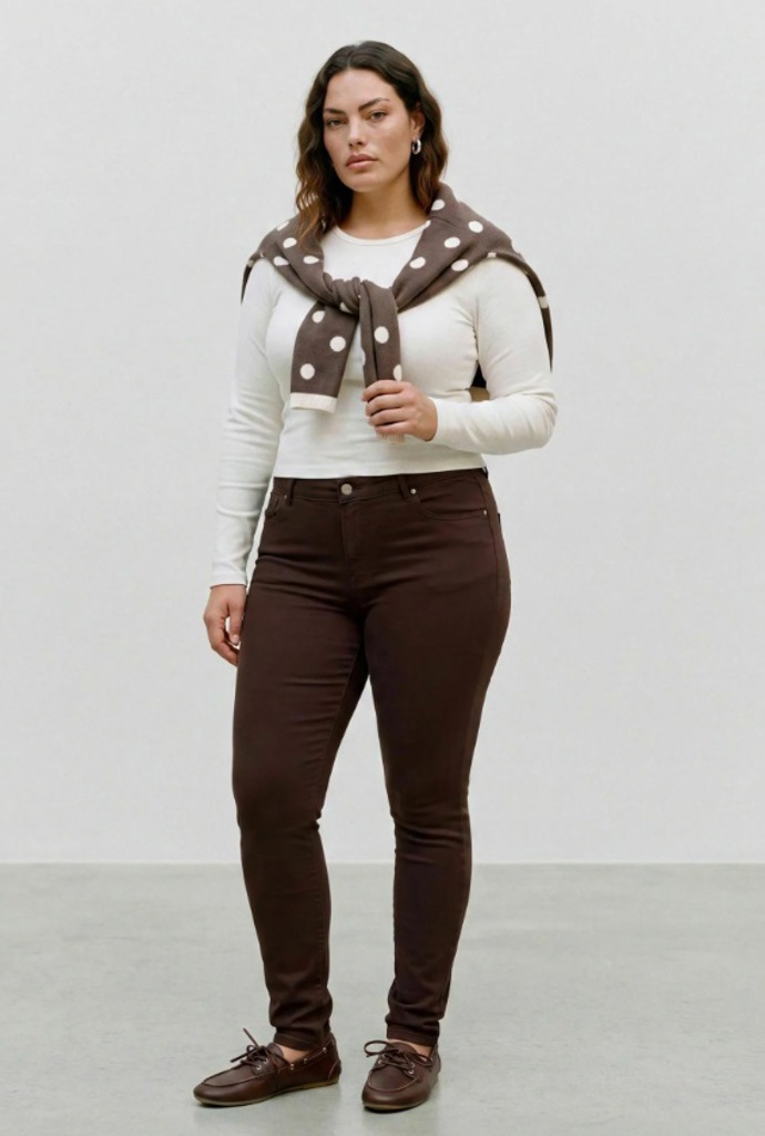 Slim džíny plus size, 