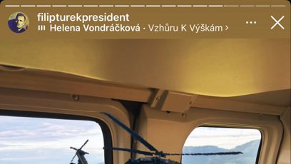 FOTO: Filip Turek v létě sdílel tajemný snímek z vrtulníku.