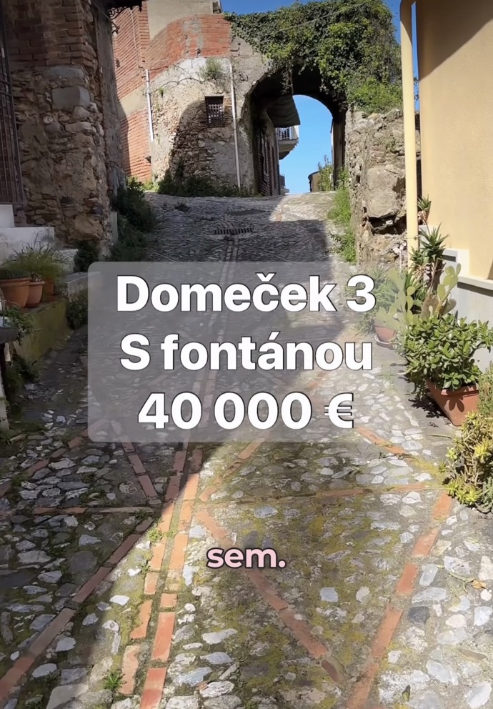 Domek, který se Lucii Benešové zalíbil, stojí 40 tisíc eur, což je asi milion korun.