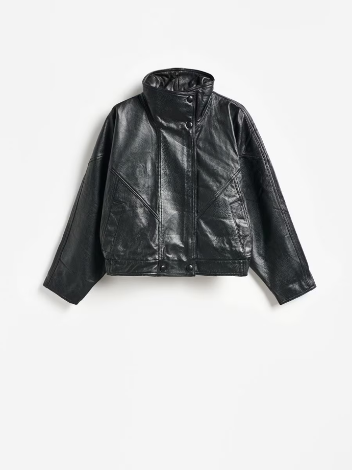 Kožená bomber bunda, Reserved, 3799 Kč