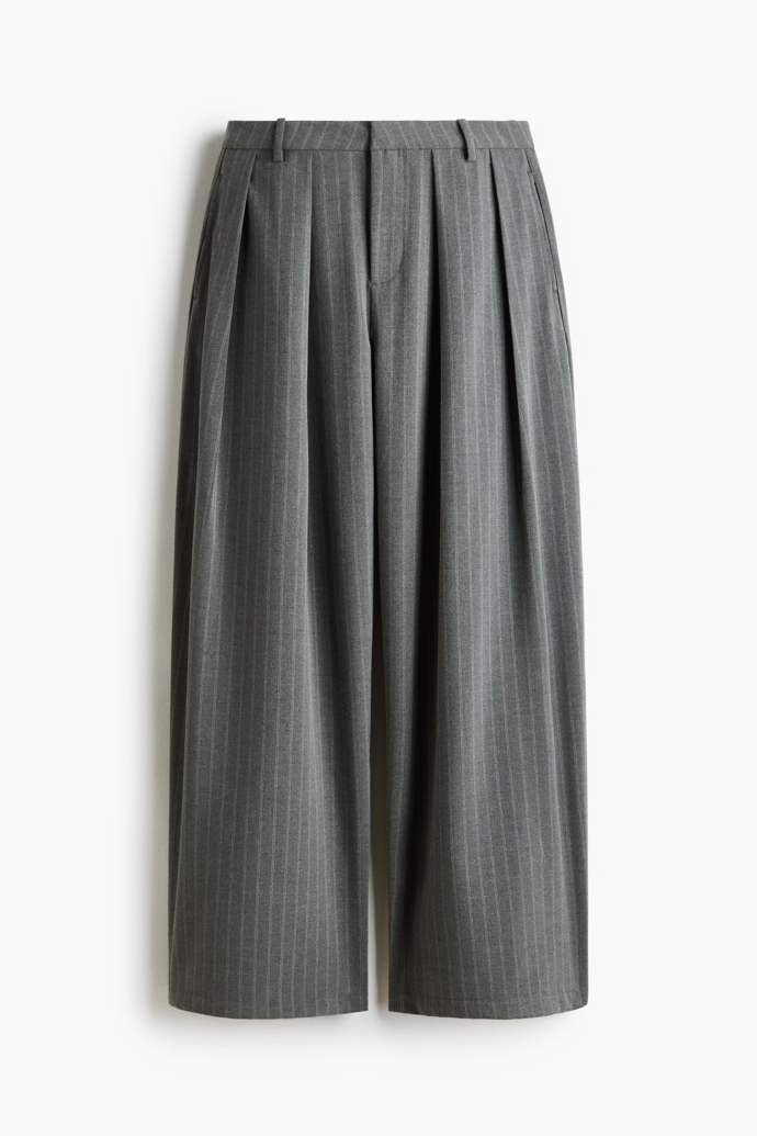 Kalhoty baggy se sklady, H&M, 749 Kč
