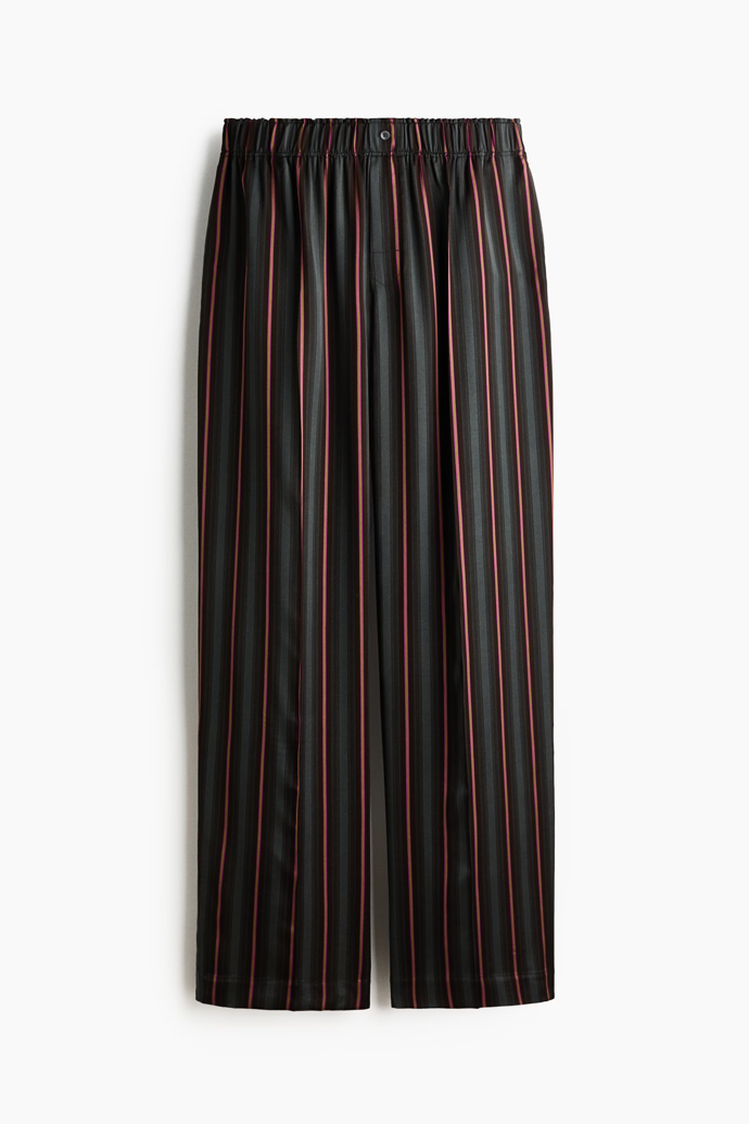 Saténové natahovací kalhoty, H&M, 1999 Kč