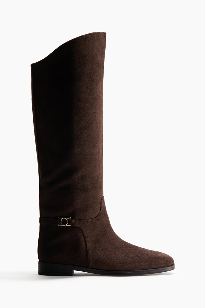 Kozačky s páskovým detailem, H&M, 1799 Kč