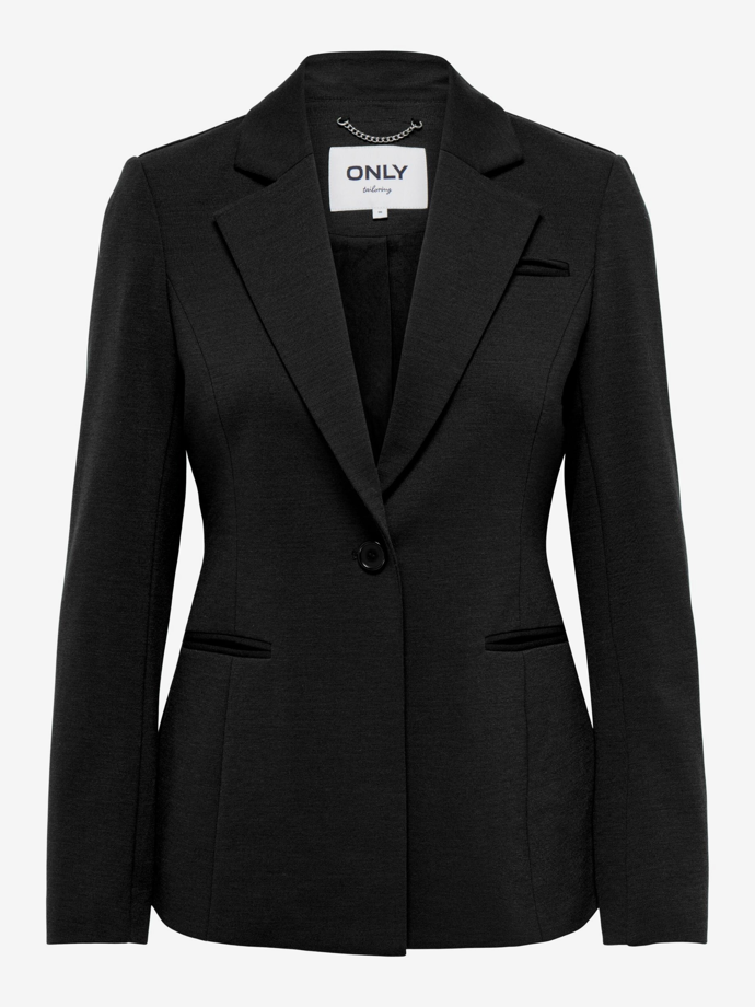 Černé sako je základem šatníku, který snadno unosíte na desítky způsobů. S elegantními kalhotami vytvoří sofistikovaný outfit, s džínami zase získá uvolněnější městský šmrnc. Tento model je od značky ONLY a stojí 1499 Kč.