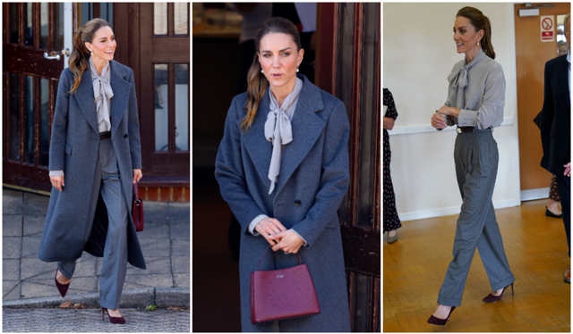 Módní inspirace dne: Princezna Kate zkombinovala dva trendy odstíny podzimu. Její outfit snadno napodobíte