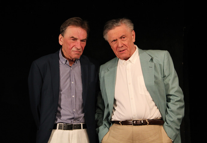 František Němec a Petr Kostka v inscenaci Pan Halpern a pan Johnson.