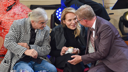 FOTO: Dagmar Havlová i Oldřich Kaiser si měli společně s Alešem Cibulkou co říct.