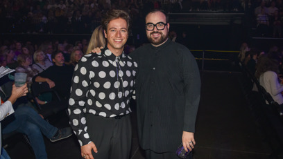 FOTO: Milan Peroutka vyvedl na koncert partnera Dominika Roubínka.