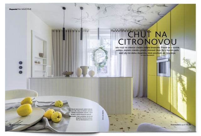 Citrónová v interiéru