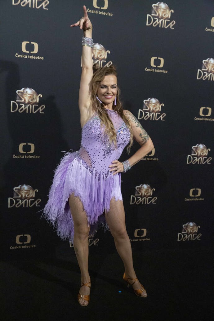 Uchvatná Marta Jandová během třetího tanečního večera letošní Stardance. 