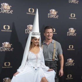 Luciana Tomášová a Robin Ondráček na třetím tanečním večeru StarDance.