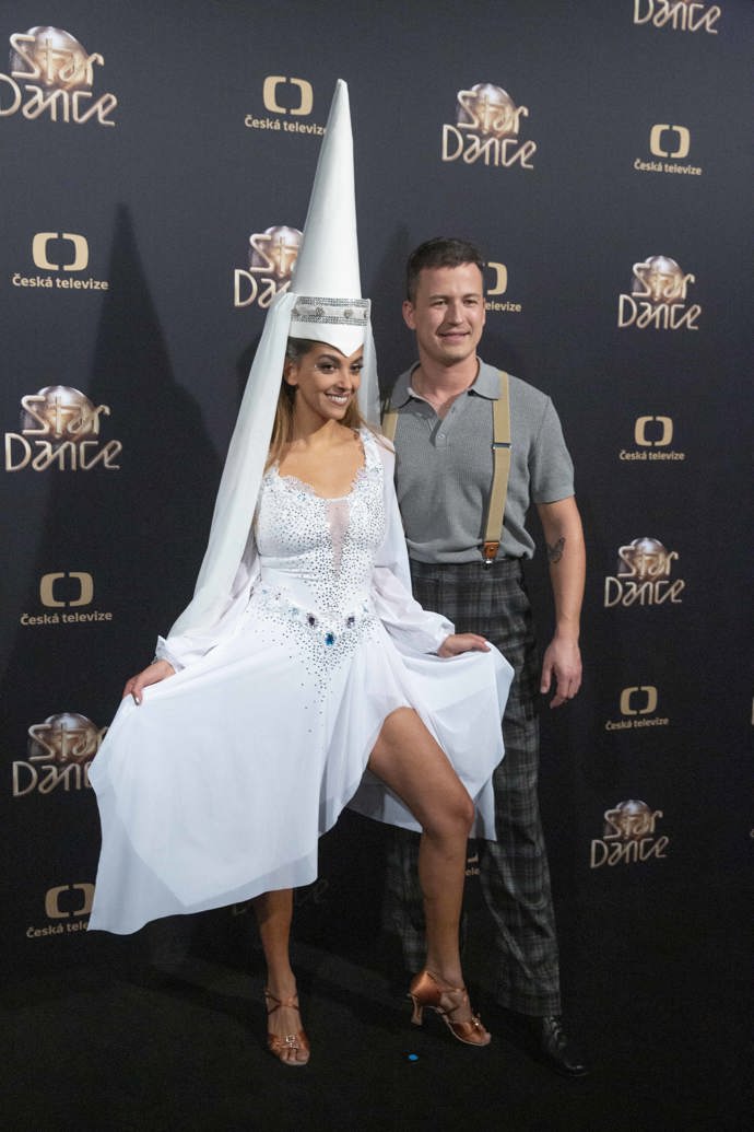 Luciana Tomášová a Robin Ondráček na třetím tanečním večeru StarDance. 
