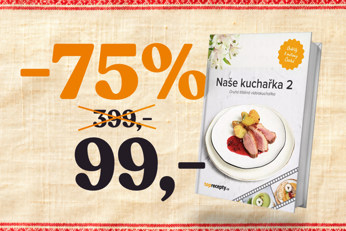 Naše kuchařka 2 nabízí dalších 150 receptů pro každodenní vaření, ale také kompletní menu. Je ideální inspirací a pomocníkem, pokud chcete výborně pohostit návštěvu nebo připravit něco dobrého k obědu pro sebe a svou rodinu. 