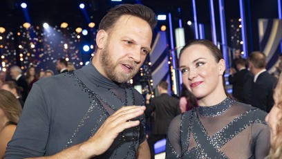 FOTO: Tomáš Polák se svou taneční partnerkou.
