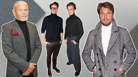 Jak sluší slavným mužům rolák: Marek Vašut sází na eleganci černého základu, Vojtěch Dyk volí bílou verzi pod kabát