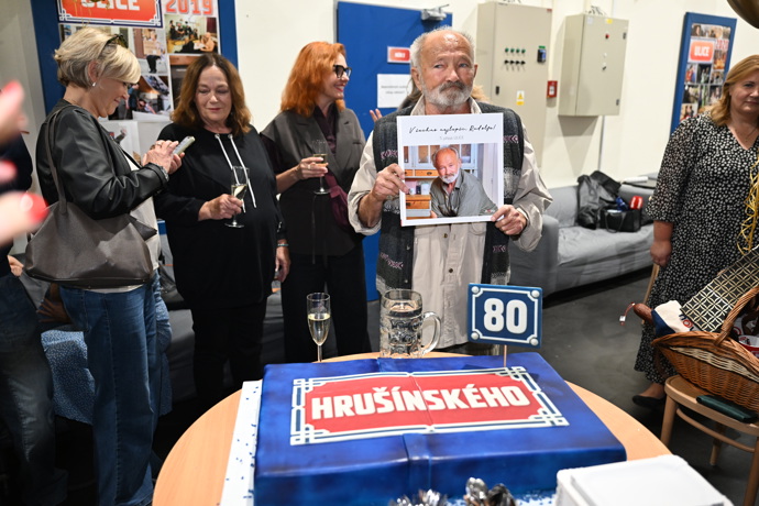 Rudolf Hrušínský mladší oslavil 80. narozeniny. 