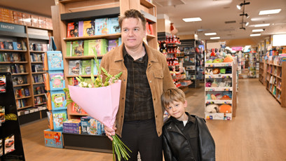 FOTO: Petr Kolečko a syn Jiříček dorazili v dobré náladě.