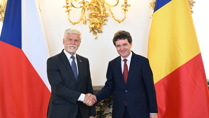 FOTO: Prezident Petr Pavel společně s rumunským prezidentem.