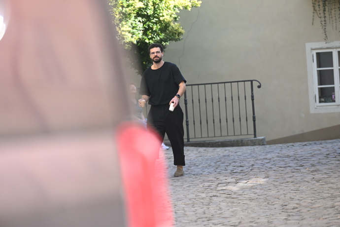 Martin Chobot se často pohybuje okolo Pražského Hradu. 