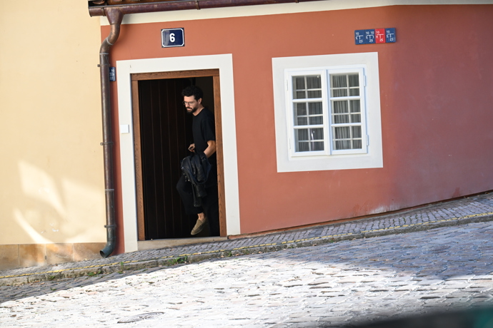 Martin Chobot v okolí Nového Světa v Praze. 