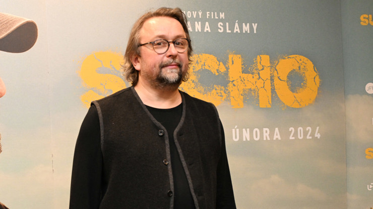 Marek Daniel na premiéře filmu Sucho.