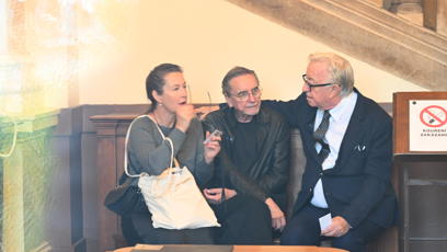FOTO: Díky brzkému příchodu měl Lábus spoustu času na známé.