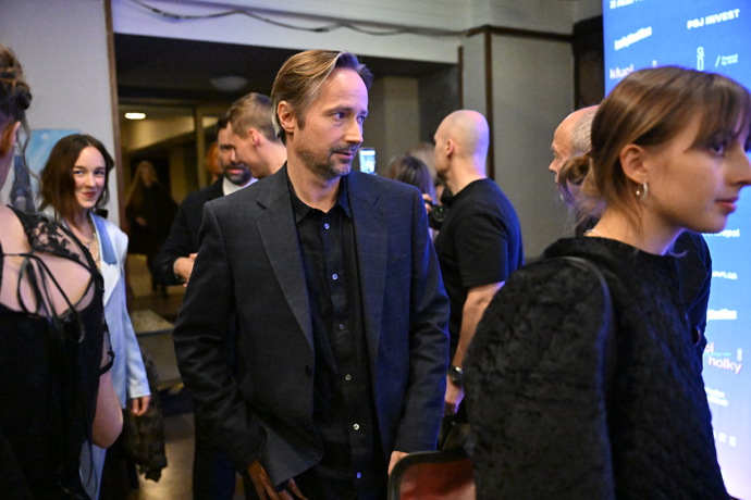 Jaroslav Plesl během premiéry filmu Kluci to vidí jinak než holky. 