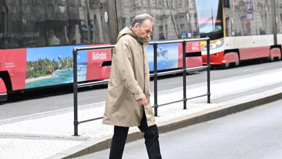 FOTO: František Němec přišel dát poslední sbohem Jiřímu Štěpničkovi.