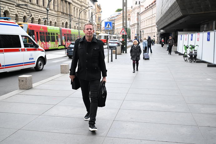 Aleš Cibulka přišel dát poslední sbohem Jiřímu Štěpničkovi.