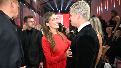 FOTO: Bezděková se při rozhovoru se Sebastianem rozzářila.