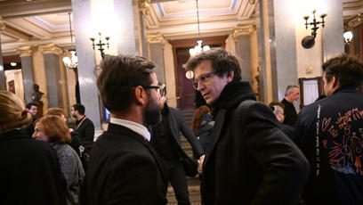FOTO: Igor Orozovič na pohřbu Jiřího Štěpničky.