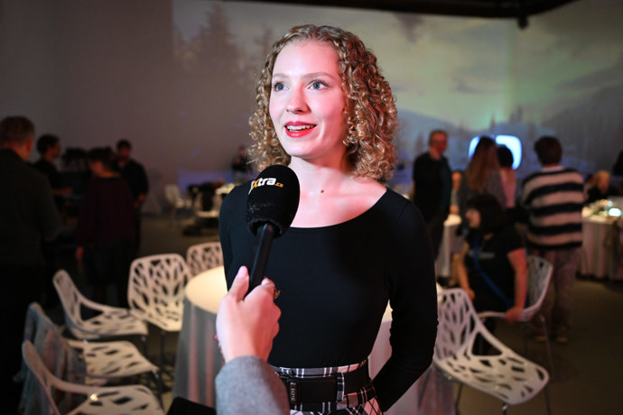 Herečka Lucie Ducháčková během rozhovoru pro eXtra.cz. 