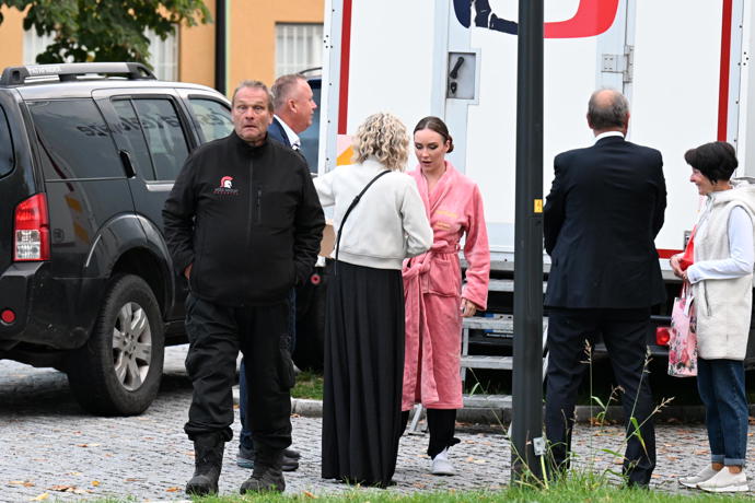 Adriana Mašková, mistryně republky ve standardních a latinskoamerických tancích před začátkem premiéry. 