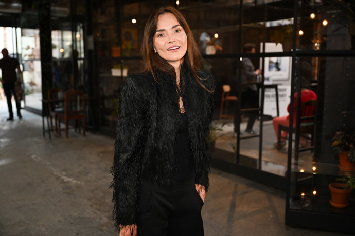 Radka Třeštíková zvolila pro slavnostní příležitost elegantní outfit.