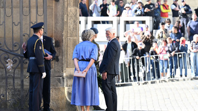FOTO: Prezident Petr Pavel společně s manželkou Evou Pavlovou.