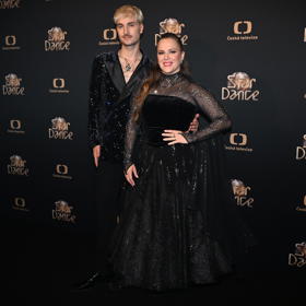 Petra Nesvačilová a Filip Hudlický zatančili nesoutěžní tanec.