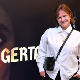 Kristýna Badinková Nováková na premiéře filmu Gerta Schnirch.