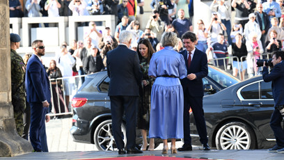FOTO: Český a rumunský prezidentský pár.