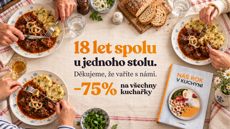 Toprecepty slaví 18 let.
