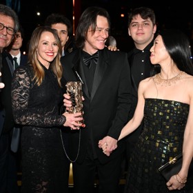 Jim Carrey na předávání cen César.