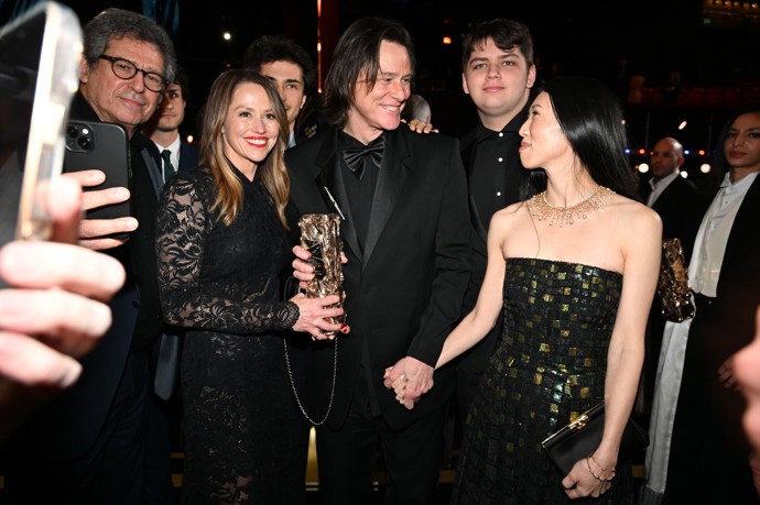 Jim Carrey na předávání cen César.