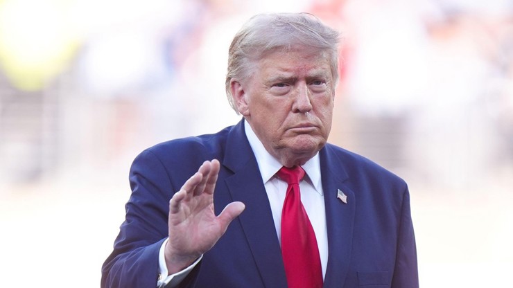 Donald Trump na MS ve fotbale 2026.