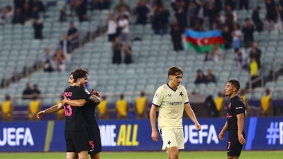 FOTO: Pražská Slavia absolutně nezvládla utkání na půdě Sabahu Baku a z Ázerbajdžánu si odváží potupnou porážku 0:2.