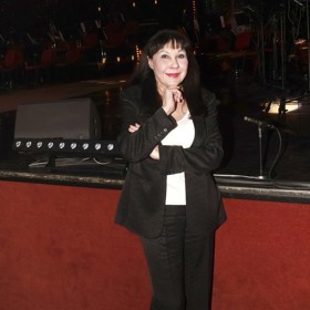 Dagmar Patrasová vyrazila na finálový večer pěvecké soutěže Bon Art Junior Fest.